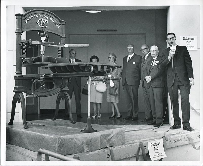 Washington Press being presented to Cal Poly.